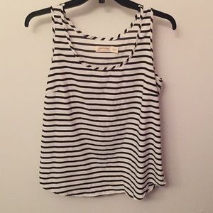 Black and white tank top